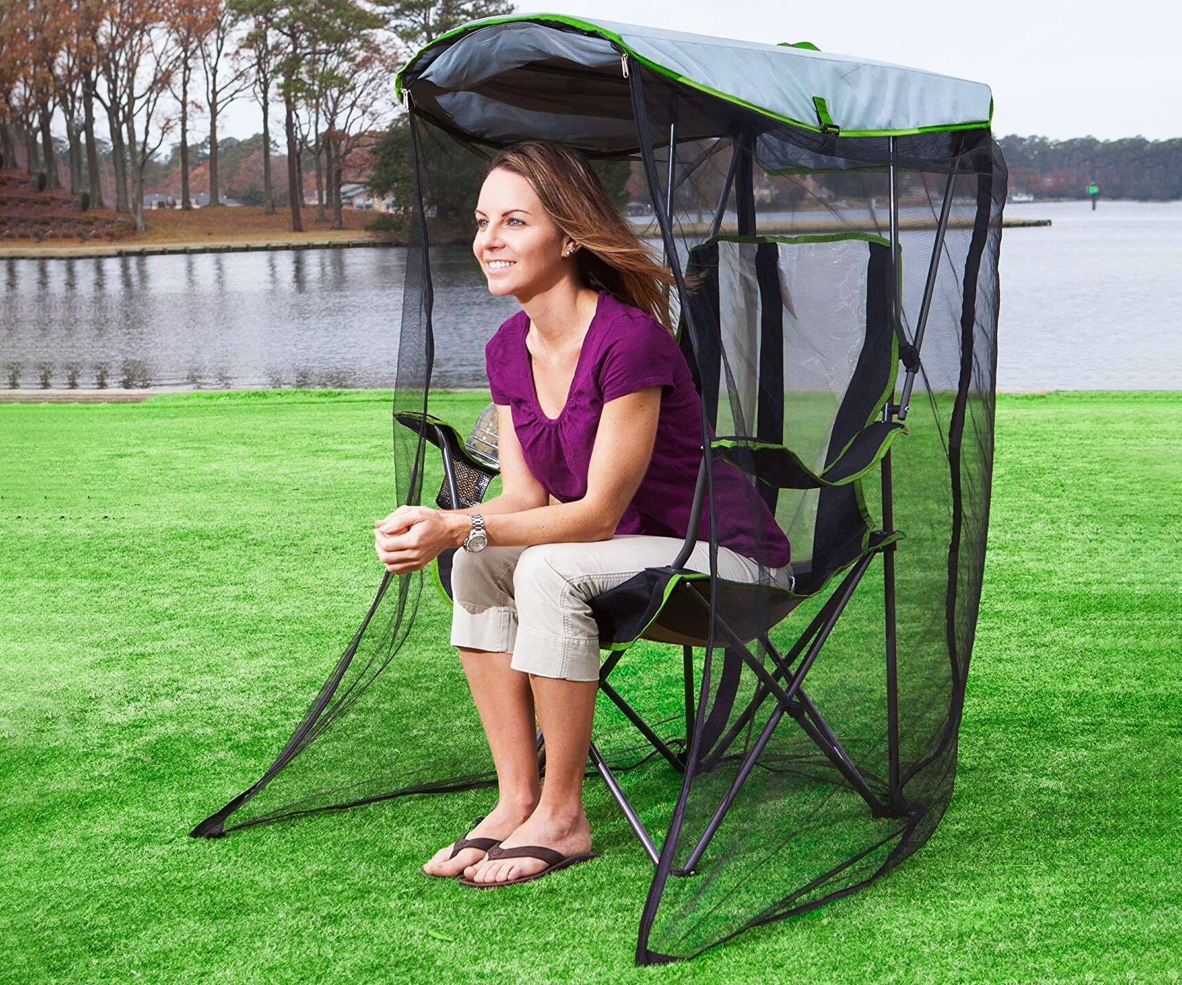 Mosquito Netting Canopy Chair - coolthings.us