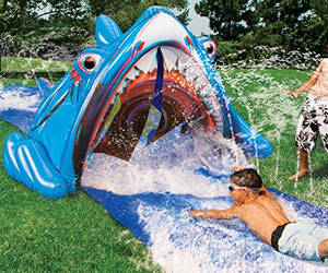 Shark's Mouth Water Slide - //coolthings.us