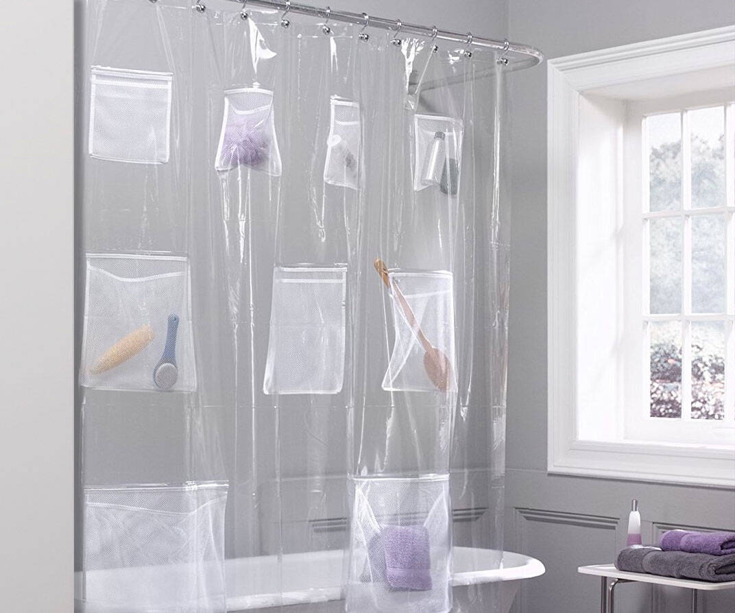 Shower Curtain With Pockets - coolthings.us