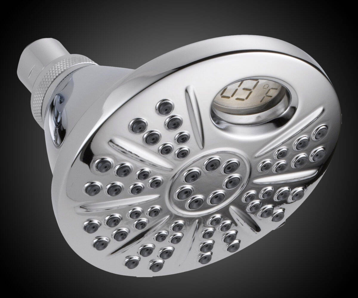 Shower Head with Temperature Display