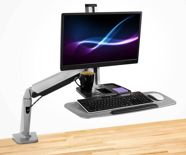 Sit Or Stand Workstation Mount - http://coolthings.us