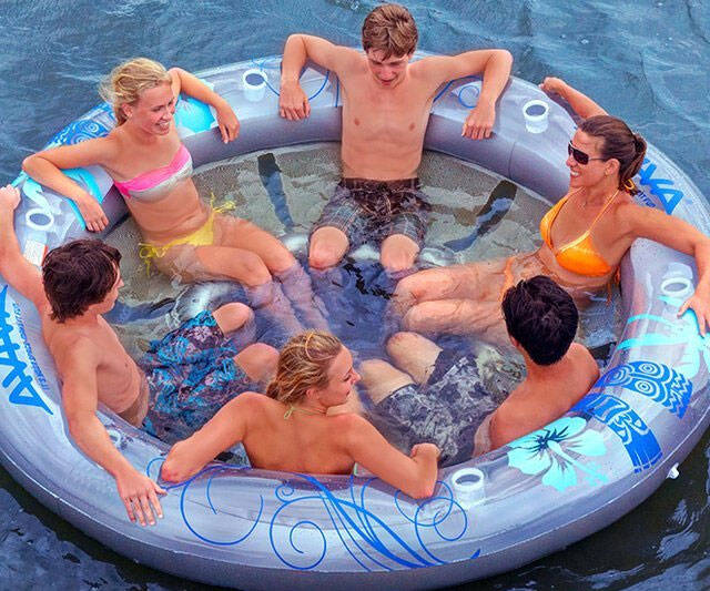 Six Person Inflatable Lounger - //coolthings.us