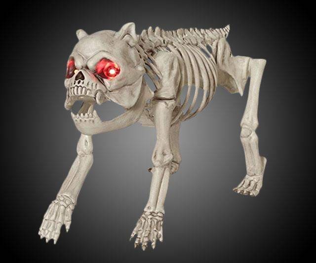 Skeleton Dog with LED Eyes - coolthings.us