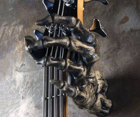 Skeleton Hand Wall Mounted Guitar Grip - //coolthings.us