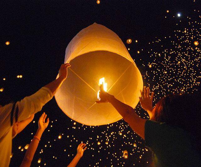 Flying Sky Lanterns