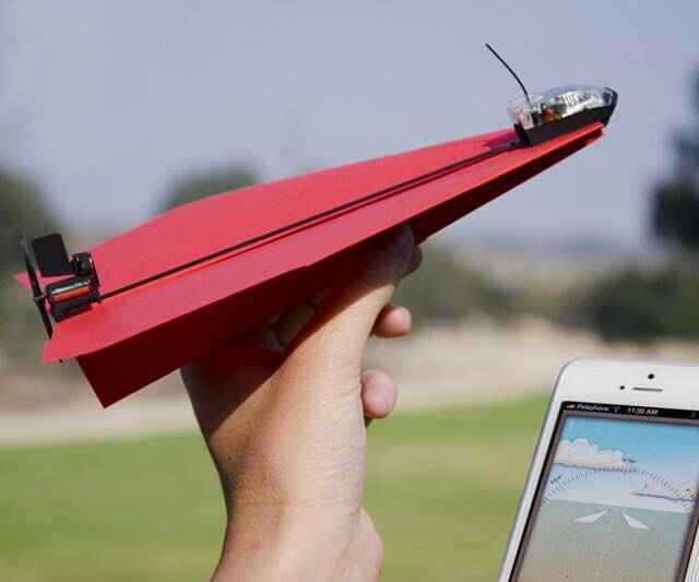 Smartphone Controlled Paper Airplane