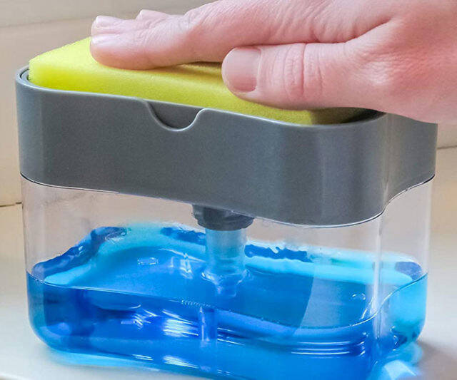 Soap Pump Dispenser & Sponge Holder - coolthings.us