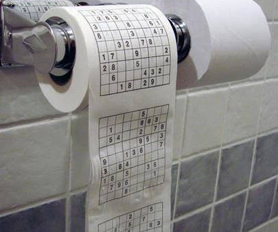 Sudoku Toilet Paper - //coolthings.us
