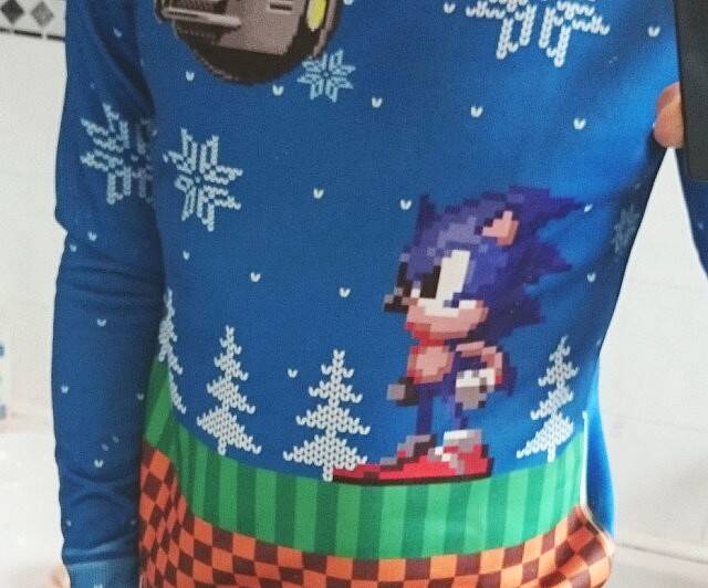 Sonic Ugly Christmas Sweater - coolthings.us