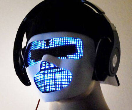 Sound Reactive LED DJ Mask