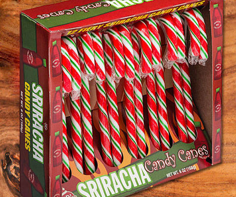 Sriracha Candy Canes - coolthings.us