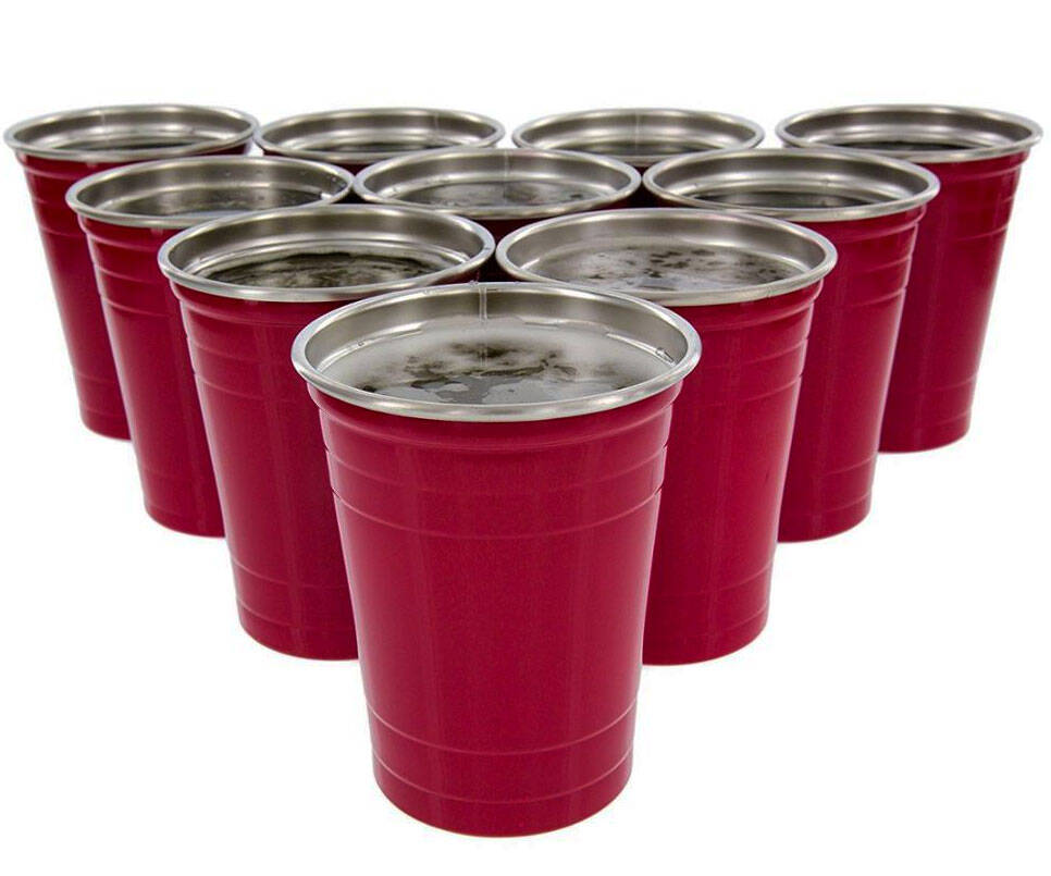 Stainless Steel Reusable Solo Cups - //coolthings.us