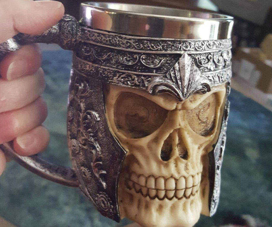 Stainless Steel Skull Coffee Mug - //coolthings.us