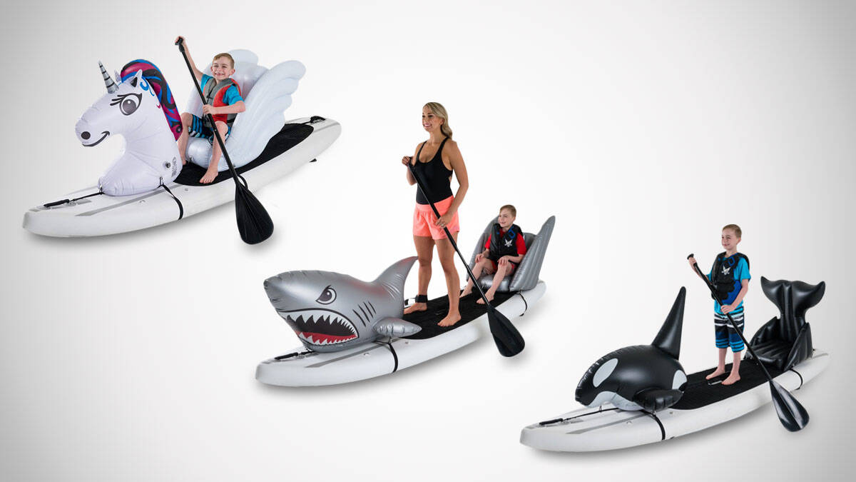Stand Up Paddleboard Inflatable Creatures - //coolthings.us