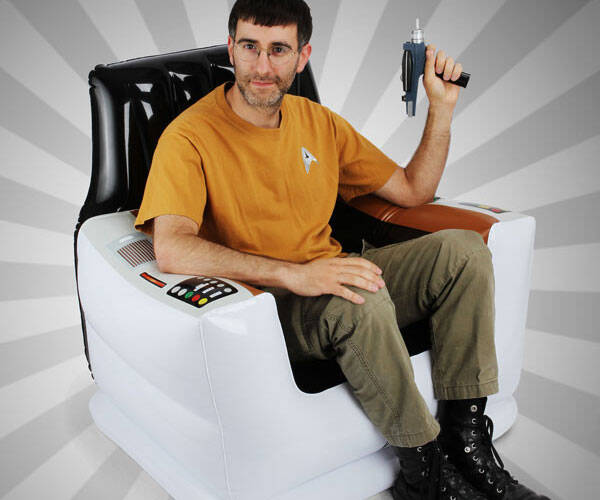 Inflatable Star Trek Captain's Chair - coolthings.us