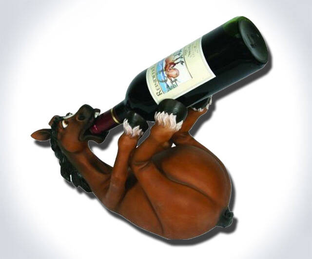 S**tfaced Horse Wine Bottle Holder - coolthings.us