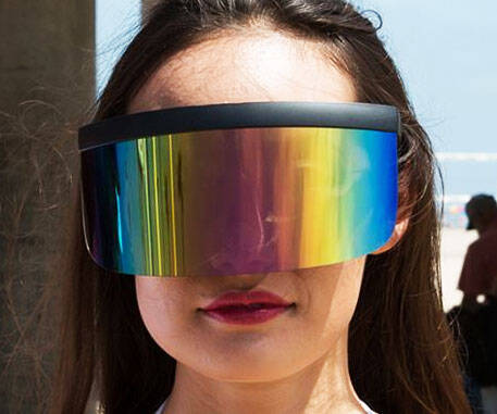 Futuristic Oversize Visor Sunglasses - coolthings.us