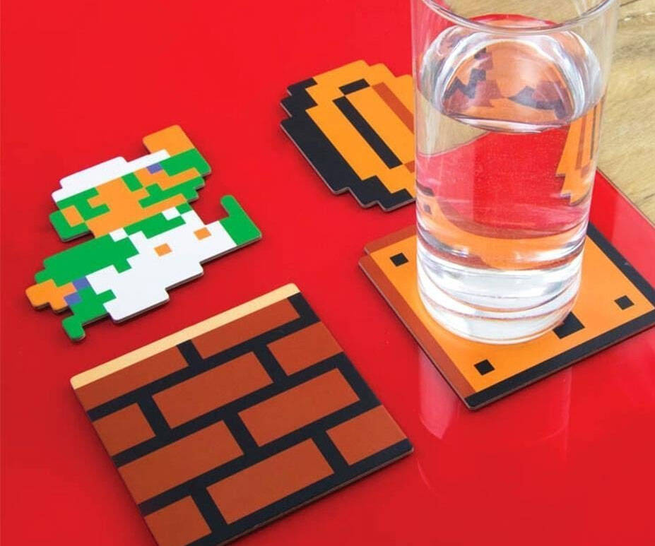 Super Mario Bros Coaster Set - coolthings.us