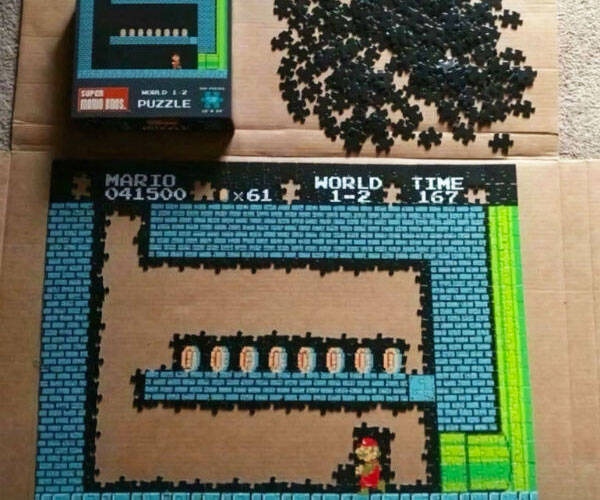 Super Mario Bros. World 1-2 Puzzle - coolthings.us