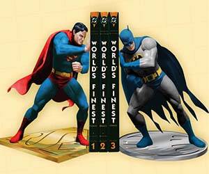 Superman and Batman Bookends - coolthings.us
