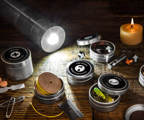 Survival Kit In A Flashlight - //coolthings.us
