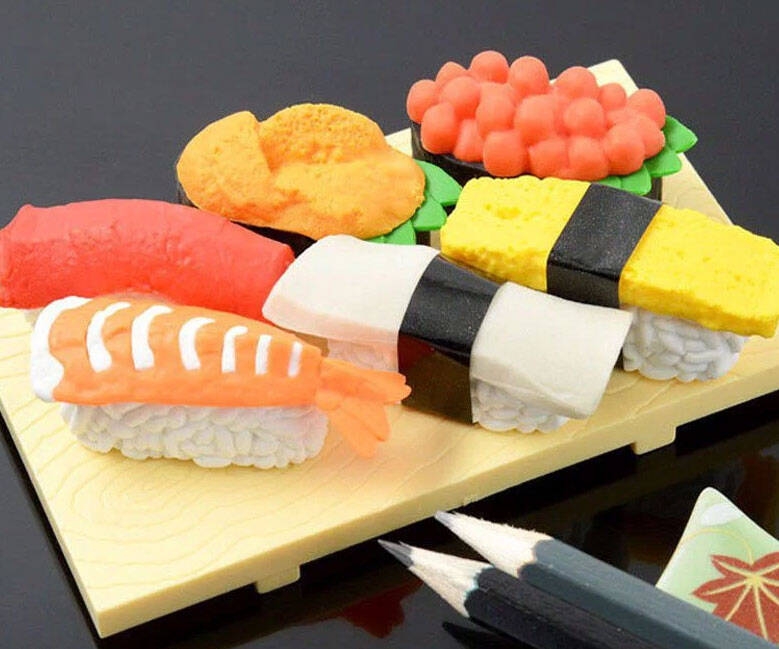 Sushi Erasers - coolthings.us