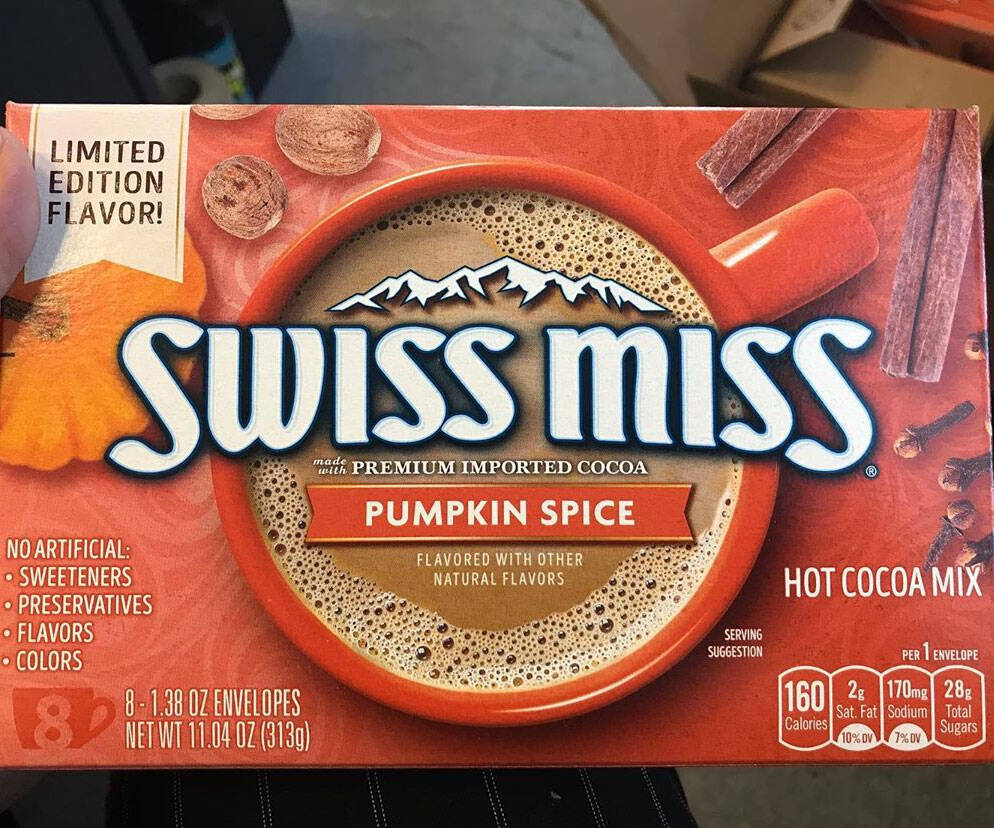 Swiss Miss Pumpkin Spice Hot Cocoa - //coolthings.us