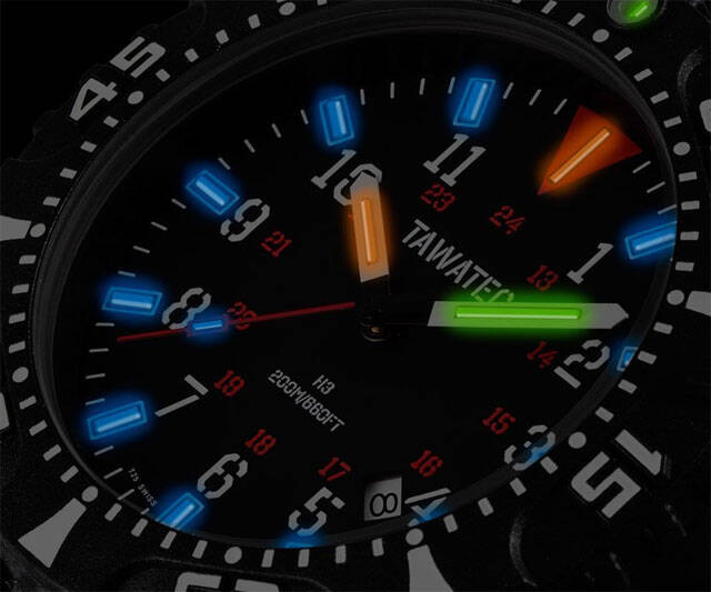 TAWATEC Tactical Tritium Watch