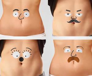 Belly Face Temporary Tattoos - coolthings.us
