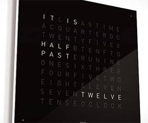 Qlocktwo Text Clock - coolthings.us