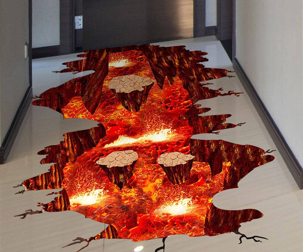 The Floor Is Lava Floor/Wall Decal - //coolthings.us