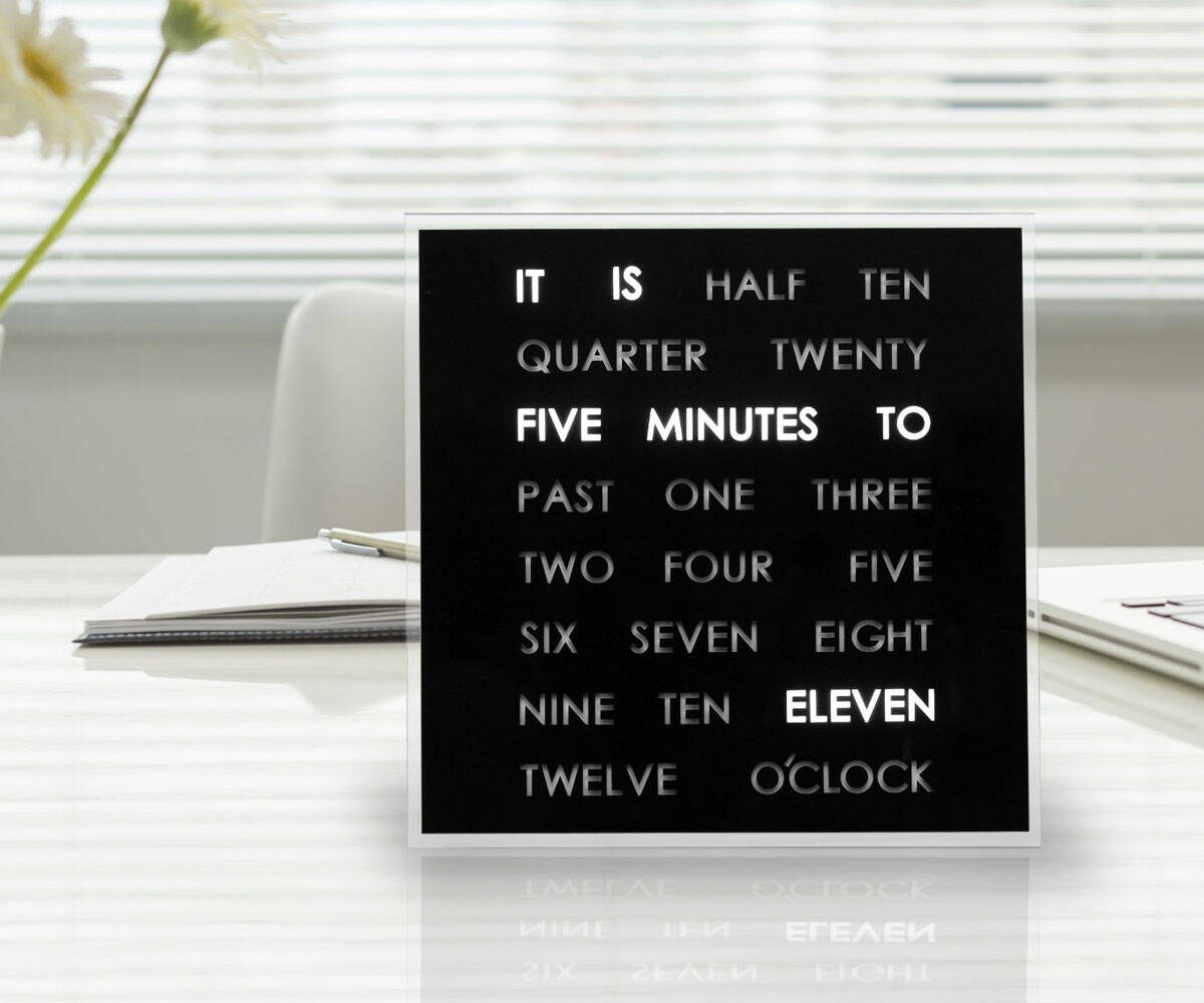 Light Up Word Clock - coolthings.us