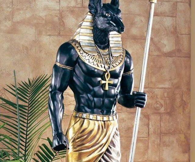 The Grand Ruler - Life-Size Anubis Sculpture - coolthings.us