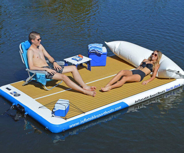 The Inflatable Yacht Dock - //coolthings.us