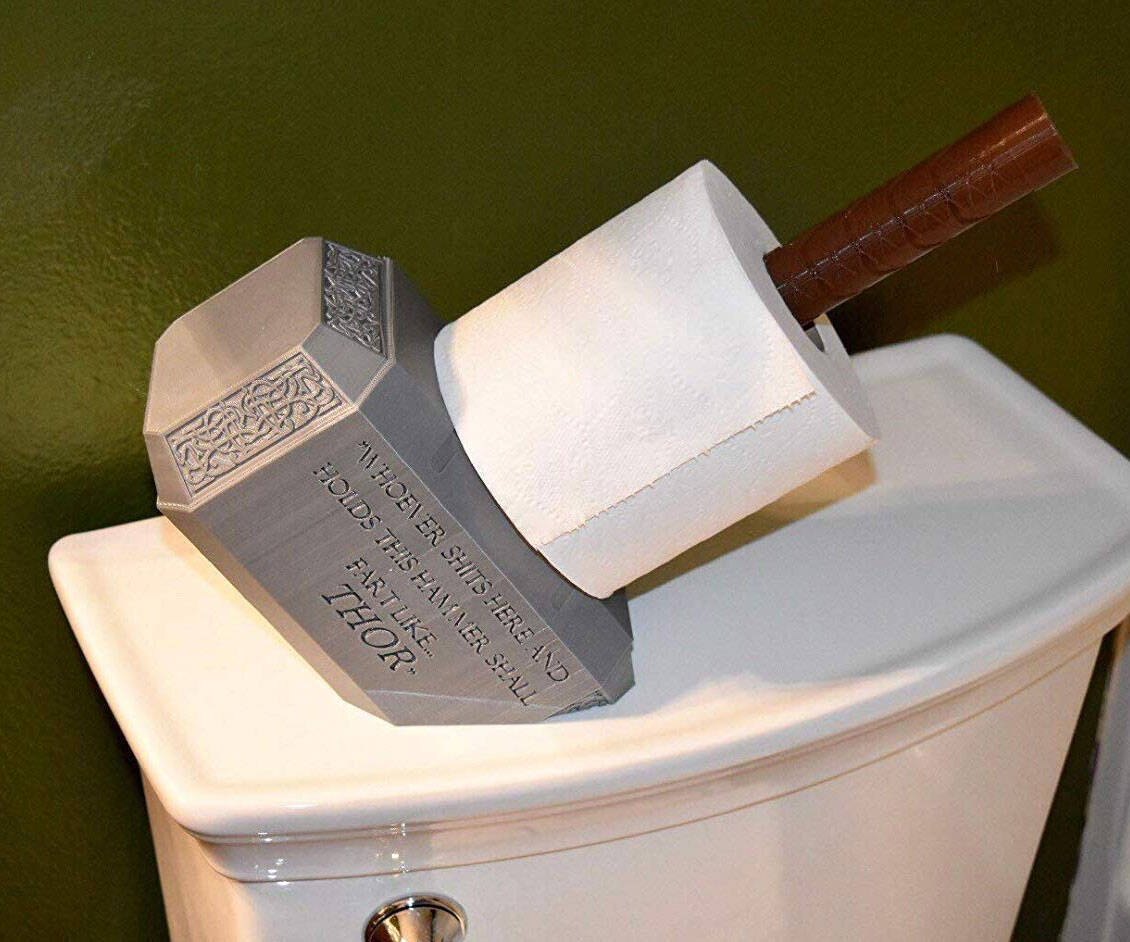 Thor's Hammer Toilet Paper Holder - //coolthings.us