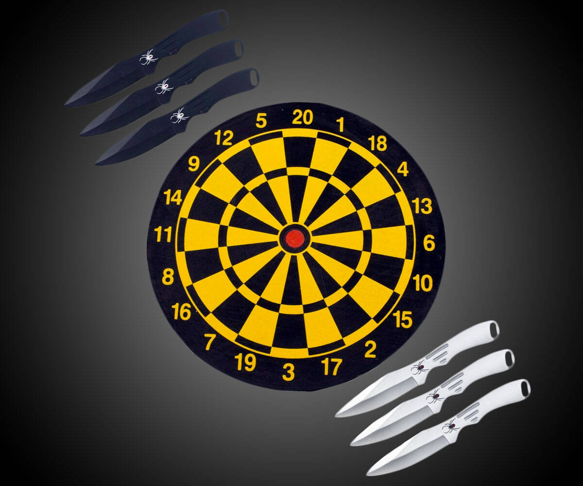 Throwing Knives & Board