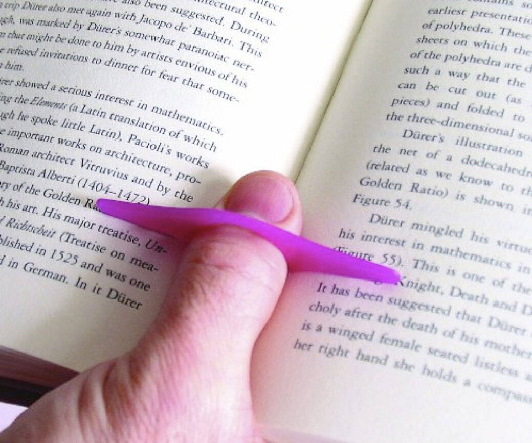 Thumb Ring Book Page Holder - //coolthings.us