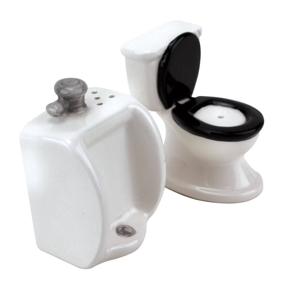 Toilet and Urinal Salt and Pepper Shaker Set - coolthings.us