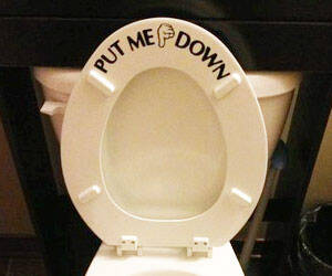 Put Me Down Toilet Decal