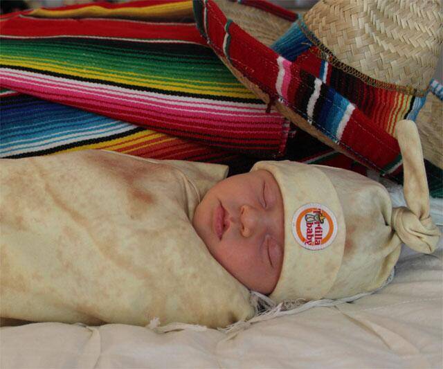Tortilla Baby Blanket & Hat