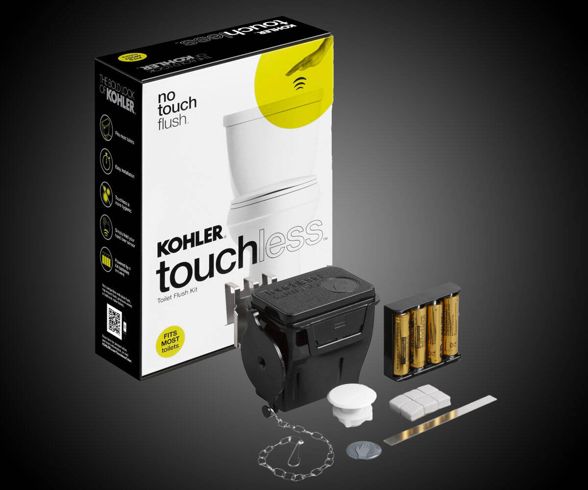 Touchless Toilet Flush Kit - coolthings.us