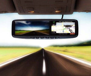 GPS Navigation Rear View Mirror - coolthings.us