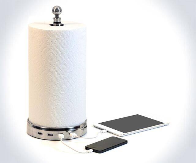 USB Paper Towel Charger - coolthings.us