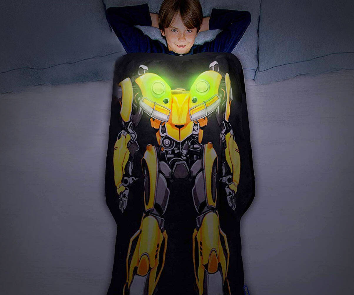 Glow In The Dark Bumblebee Blanket - coolthings.us