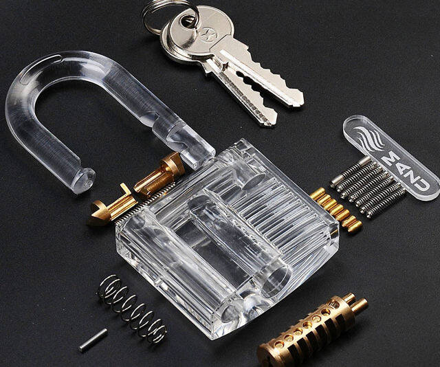 Transparent Practice Padlock - //coolthings.us