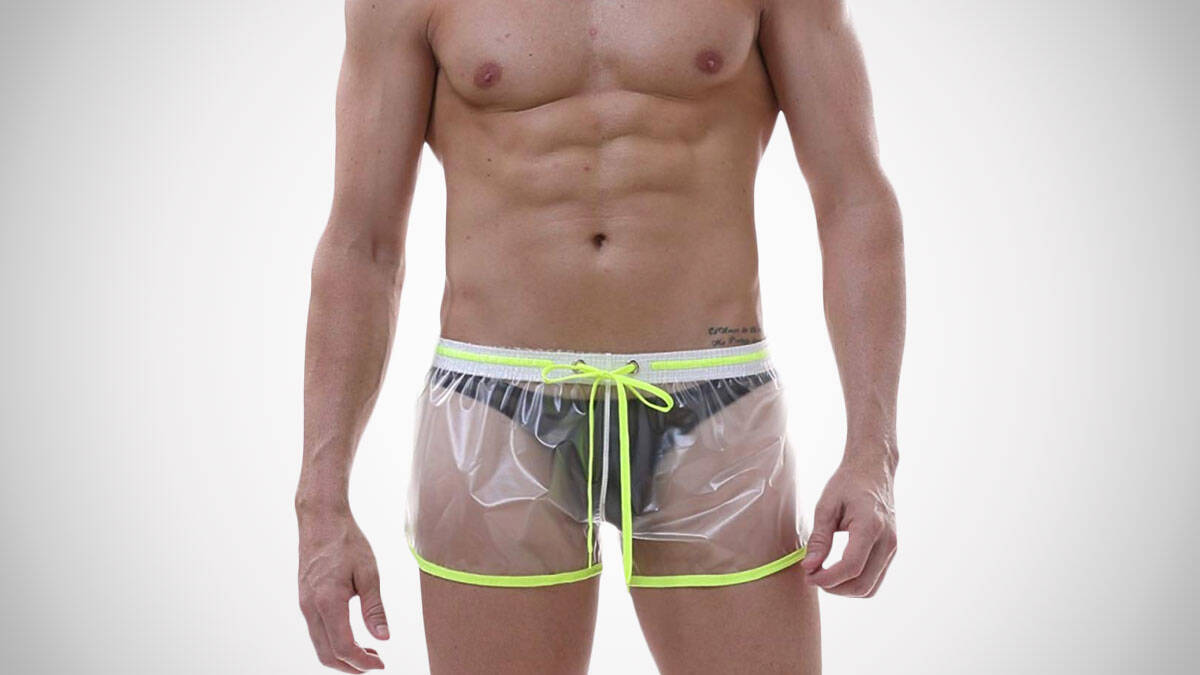 Men's Transparent Swim Trunks - coolthings.us