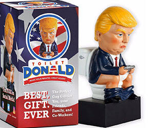 Trump Tweeting On The Toilet Figurine - coolthings.us