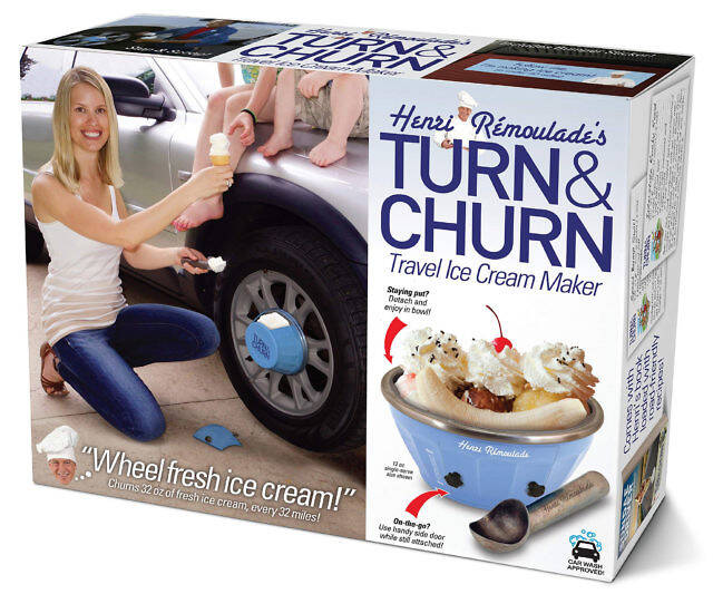 Turn & Churn Travel Ice Cream Maker - http://coolthings.us