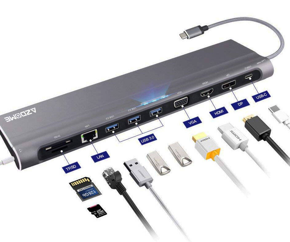 12-In-1 Multi-Port USB Docking Station - coolthings.us