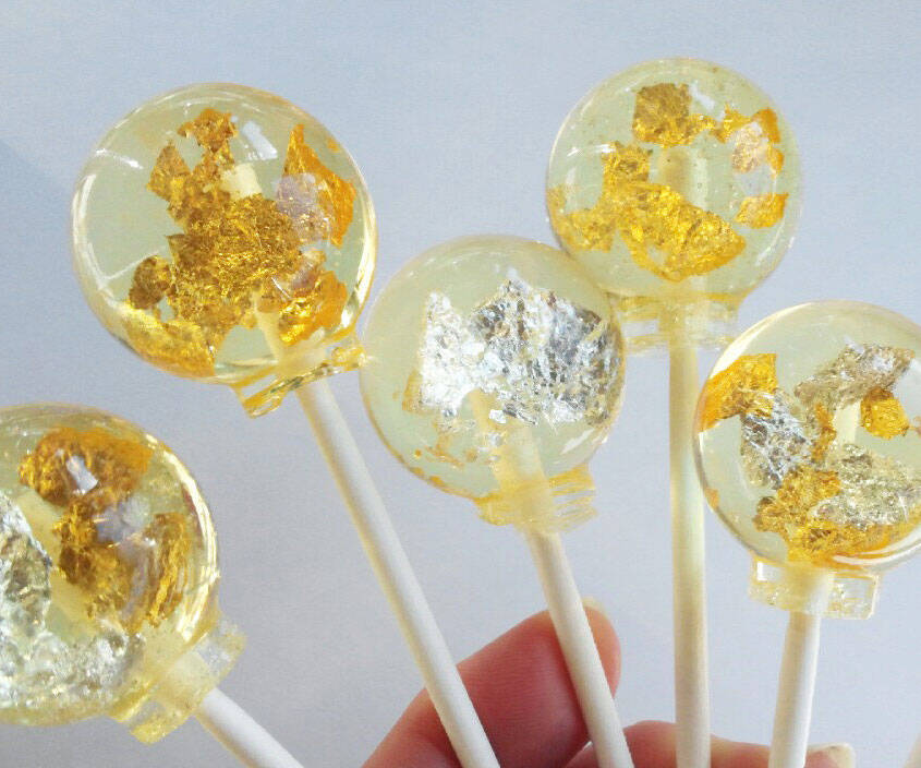 Edible 24 Karat Gold Lollipops - coolthings.us